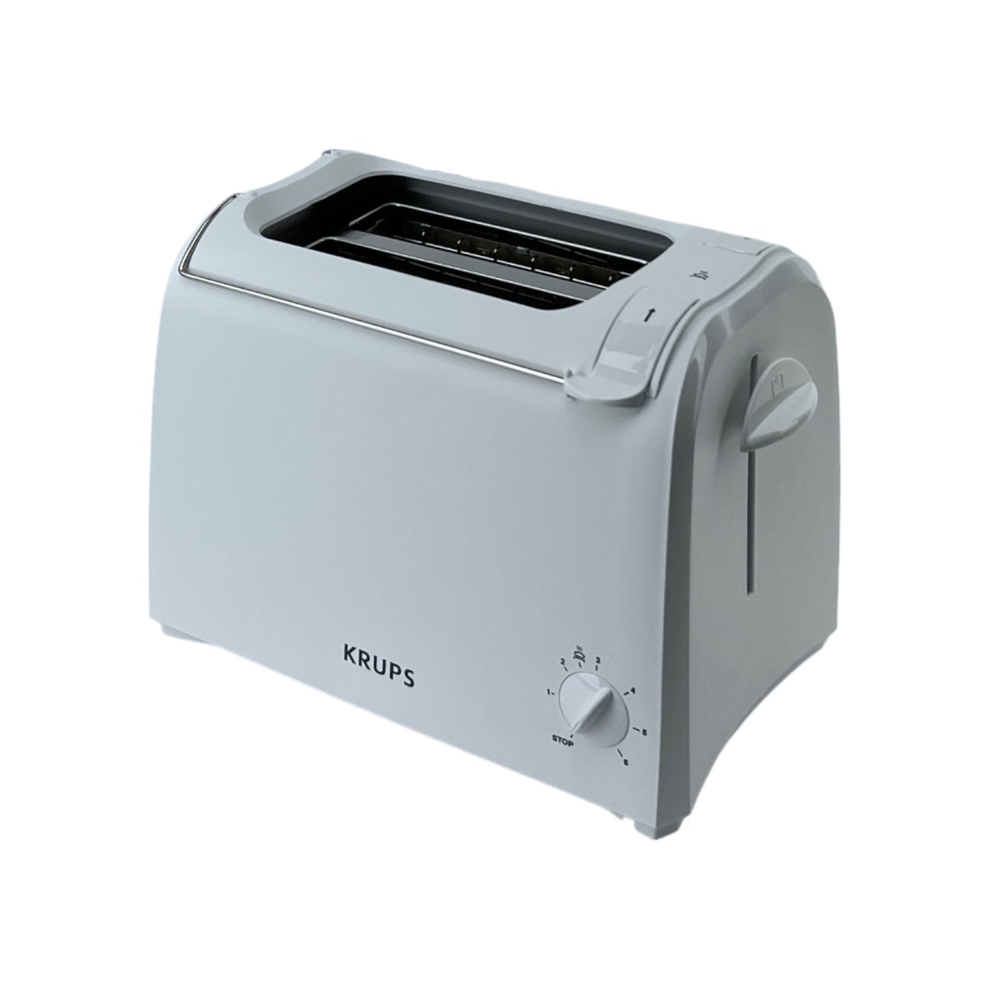 Krups Toaster Pro Aroma Kurzschlitz-Toaster 2 Schlitze 6 Bräunungsstufen Weiß | Retourware
