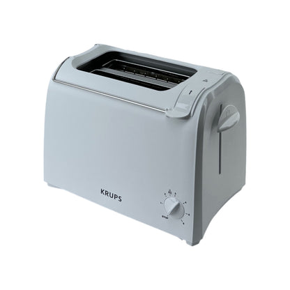 Krups Toaster Pro Aroma Kurzschlitz-Toaster 2 Schlitze 6 Bräunungsstufen Weiß | Retourware