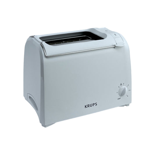 Krups Toaster Pro Aroma Kurzschlitz-Toaster 2 Schlitze 6 Bräunungsstufen Weiß | Retourware