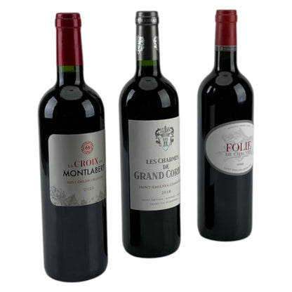 Rotwein Geschenkset Chateaux Castel Grands Crus 3x 0,75 l Flasche 13,5-14% Vol. | Neu