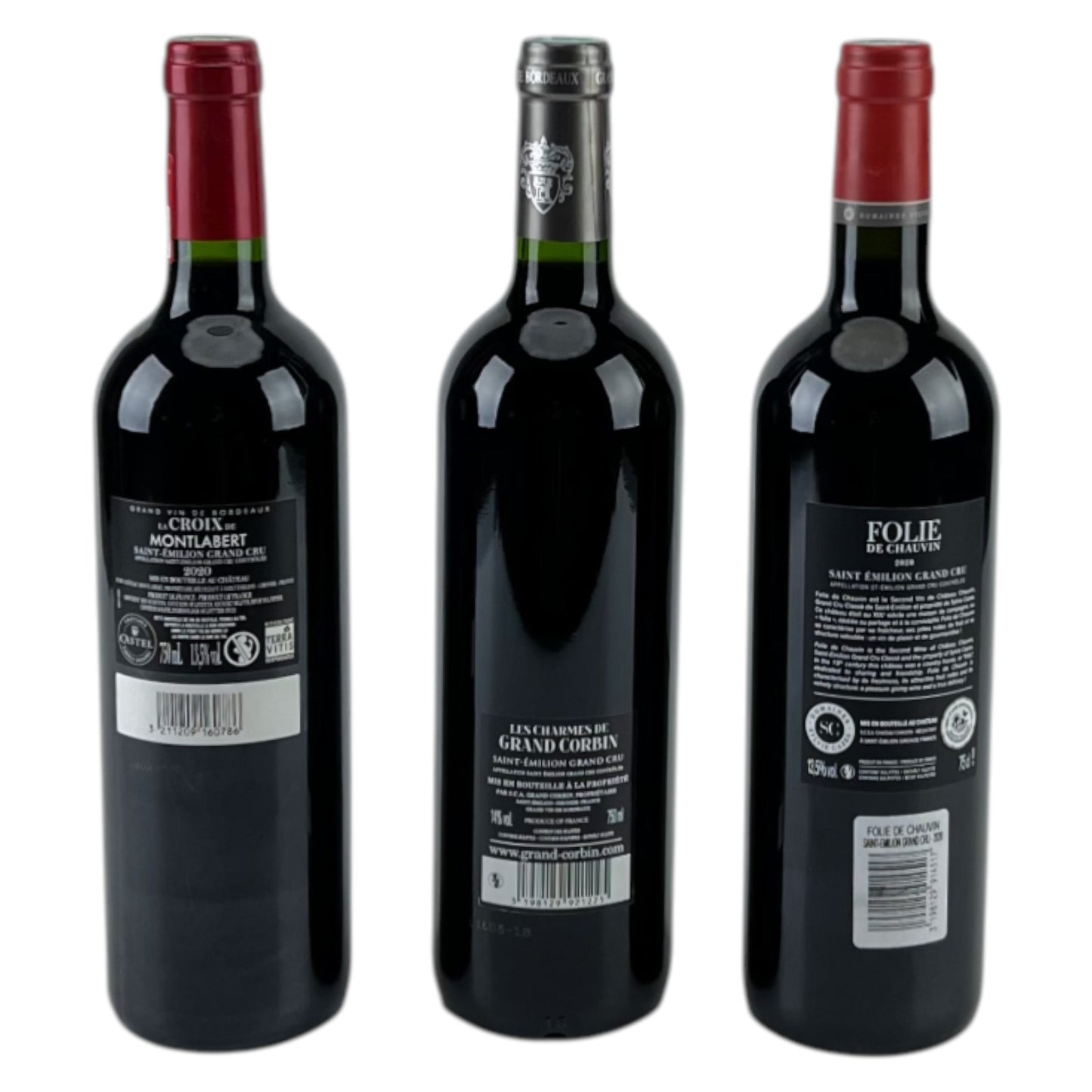 Rotwein Geschenkset Chateaux Castel Grands Crus 3x 0,75 l Flasche 13,5-14% Vol. | Neu