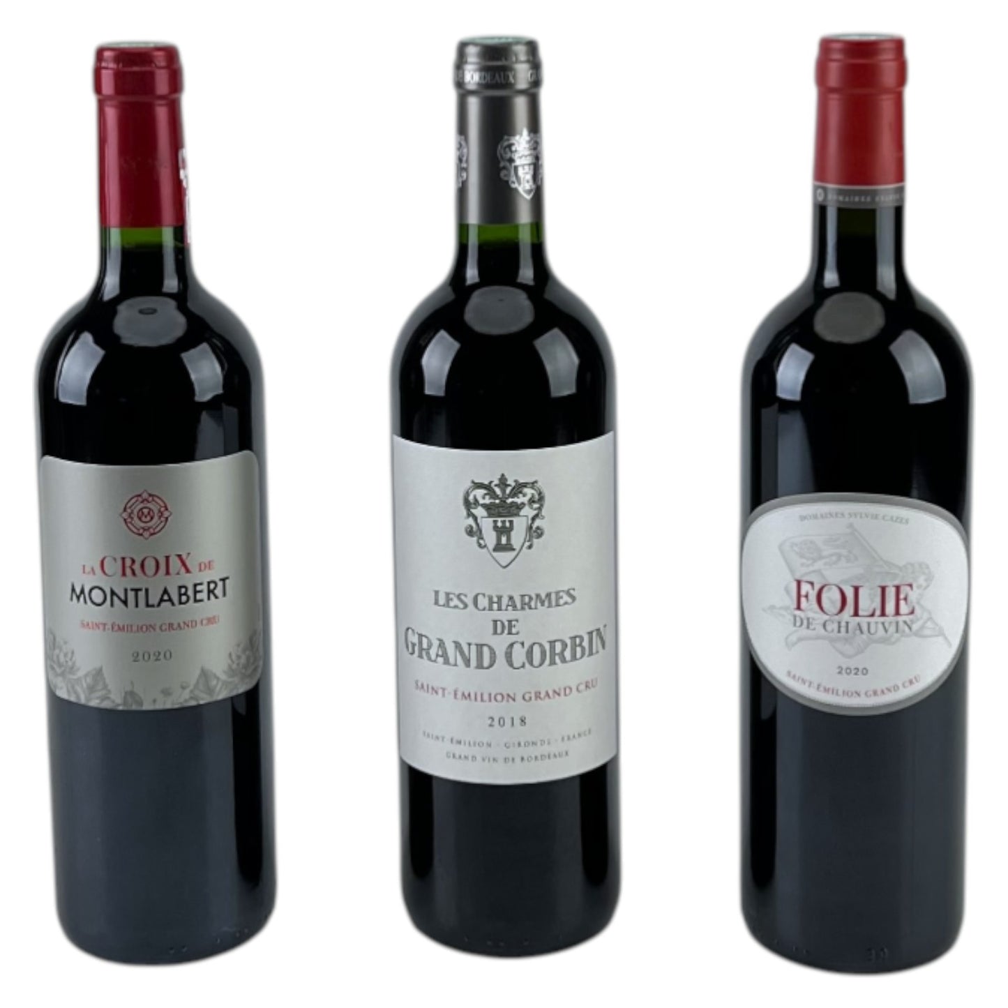 Rotwein Geschenkset Chateaux Castel Grands Crus 3x 0,75 l Flasche 13,5-14% Vol. | Neu