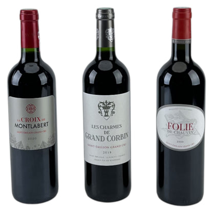 Rotwein Geschenkset Chateaux Castel Grands Crus 3x 0,75 l Flasche 13,5-14% Vol. | Neu