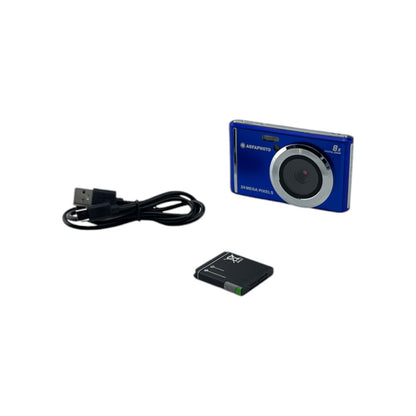 AGFA Photo Realishot DC5500 Digitalkamera Kompaktkamera 24MP 8-fach Zoom Blau | Retourware