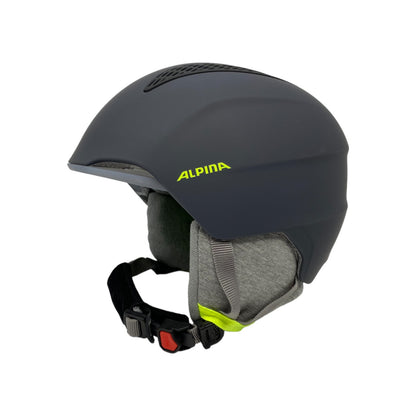 Alpina GRAND JR Skihelm Kinder Schwarz Neon Gelb Matt Anpassbar 51-54 cm | Neu