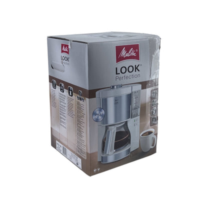 Melitta Look Perfection Filterkaffeemaschine Glaskanne Tropfstopp 10 Tassen Weiß | Retourware