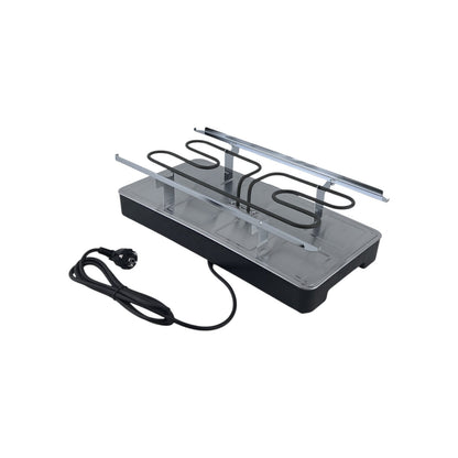 Severin Raclettegrill 8 Pfännchen Wende- Naturgrillsteinplatte 1300W Schwarz | Retourware