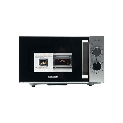 Severin MW7576 Stand Mikrowelle 800W 9 Leistungsstufen 20 Liter Links Anschlag | Retourware