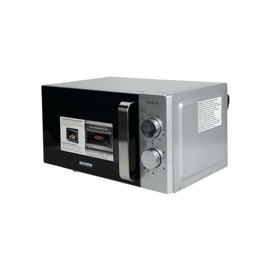 Severin MW7576 Stand Mikrowelle 800W 9 Leistungsstufen 20 Liter Links Anschlag | Retourware