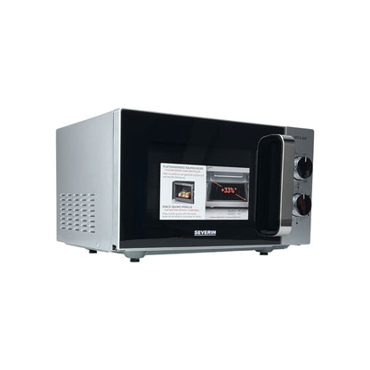 Severin MW7576 Stand Mikrowelle 800W 9 Leistungsstufen 20 Liter Links Anschlag | Retourware