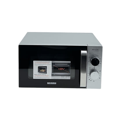 Severin MW7576 Stand Mikrowelle 800W 9 Leistungsstufen 20 Liter Links Anschlag | Retourware