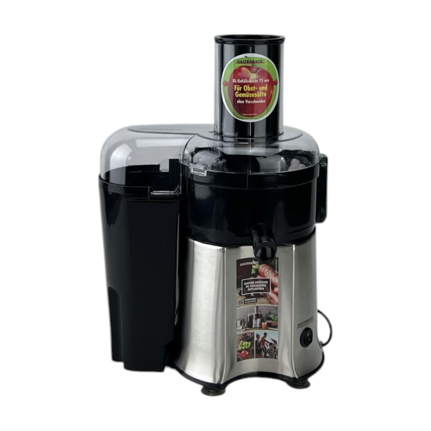 Gastroback 40117 Vital Juicer Pro Entsafter Gemüse Obst 700W 75mm Einfüllschacht | Retourware