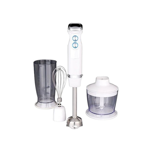 Gastroback Advanced 40974 Küchen Stabmixer Set 800W 10 Stufen Weiß Edelstahl | Neu