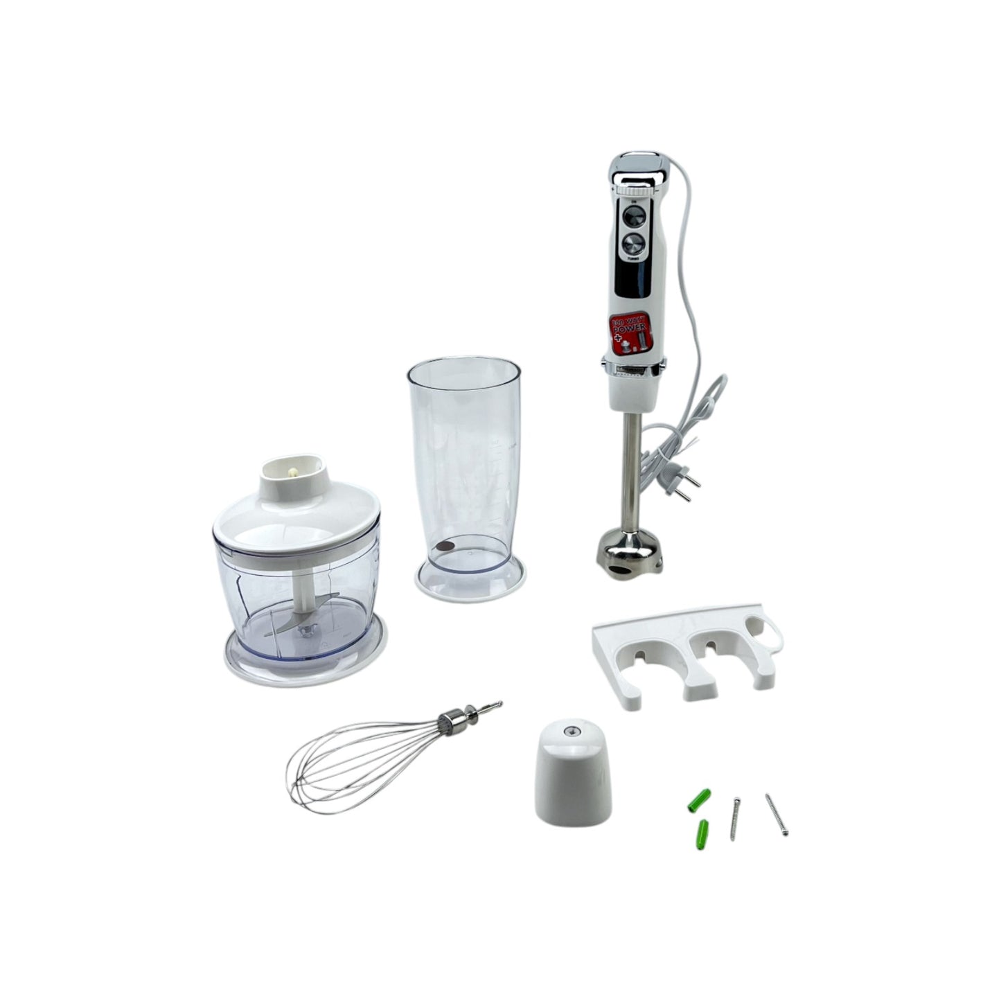 Gastroback Advanced 40974 Küchen Stabmixer Set 800W 10 Stufen Weiß Edelstahl | Neu