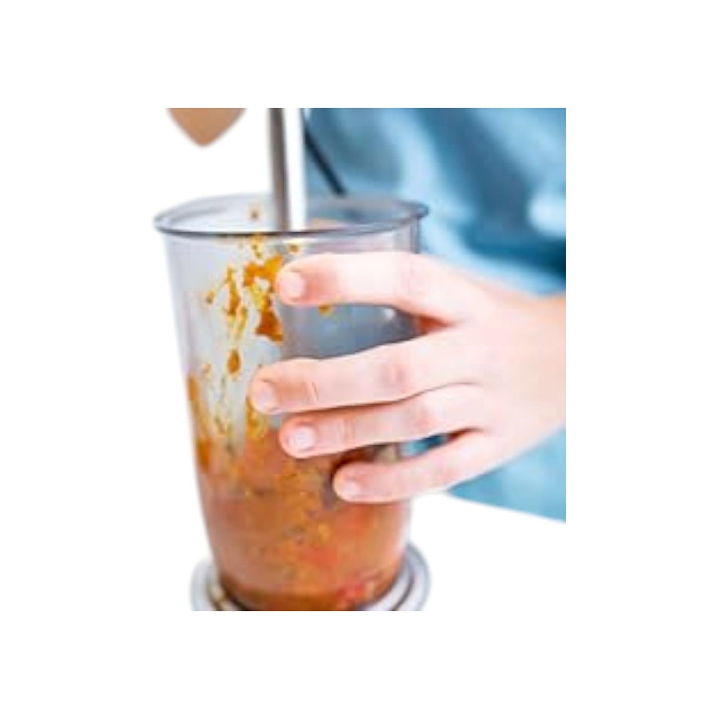 Gastroback Advanced 40974 Küchen Stabmixer Set 800W 10 Stufen Weiß Edelstahl | Neu