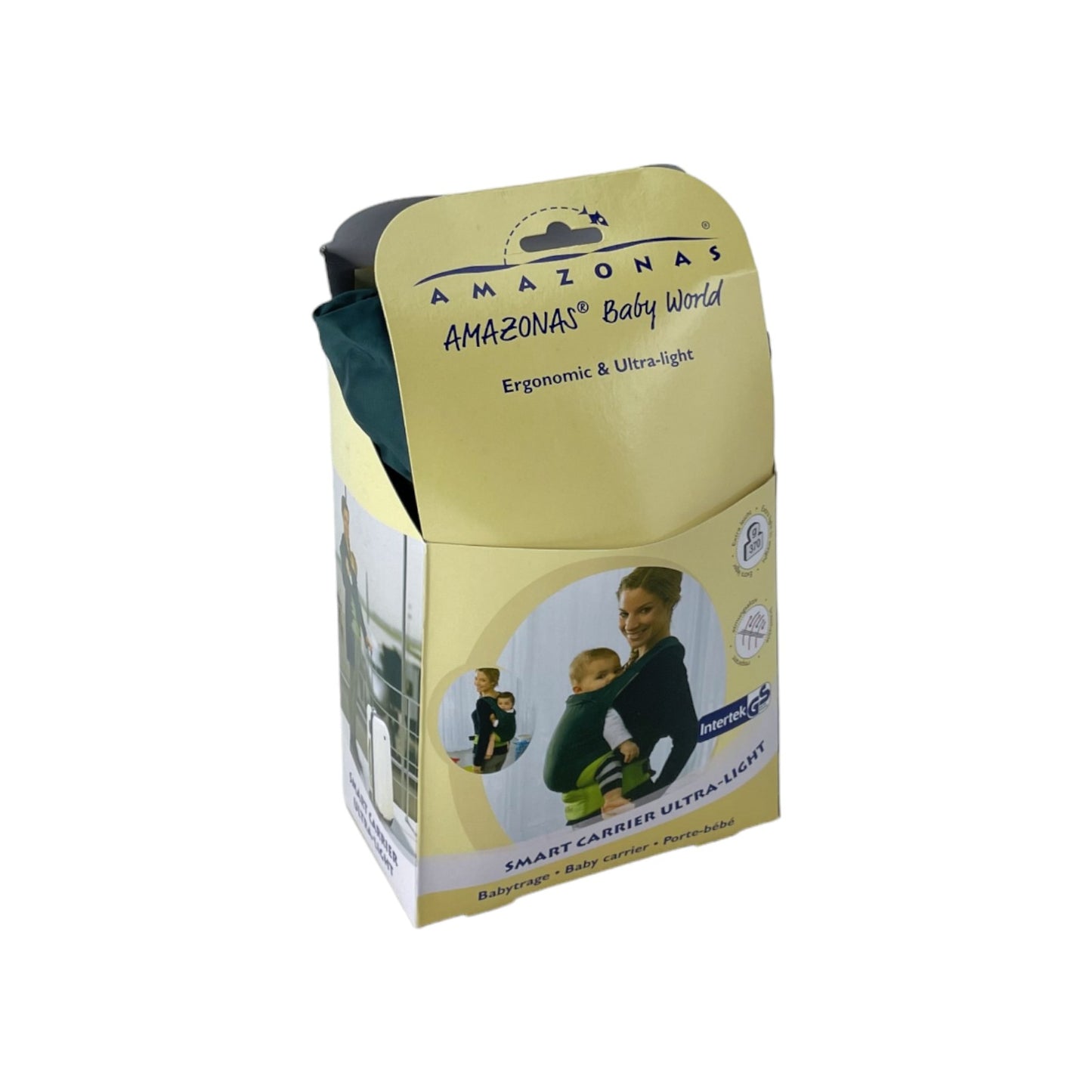 Amazonas Babytrage Bauchtrage Baby Tragetuch 0-3 Jahre 15 Kg Ultra Light Green | Neu