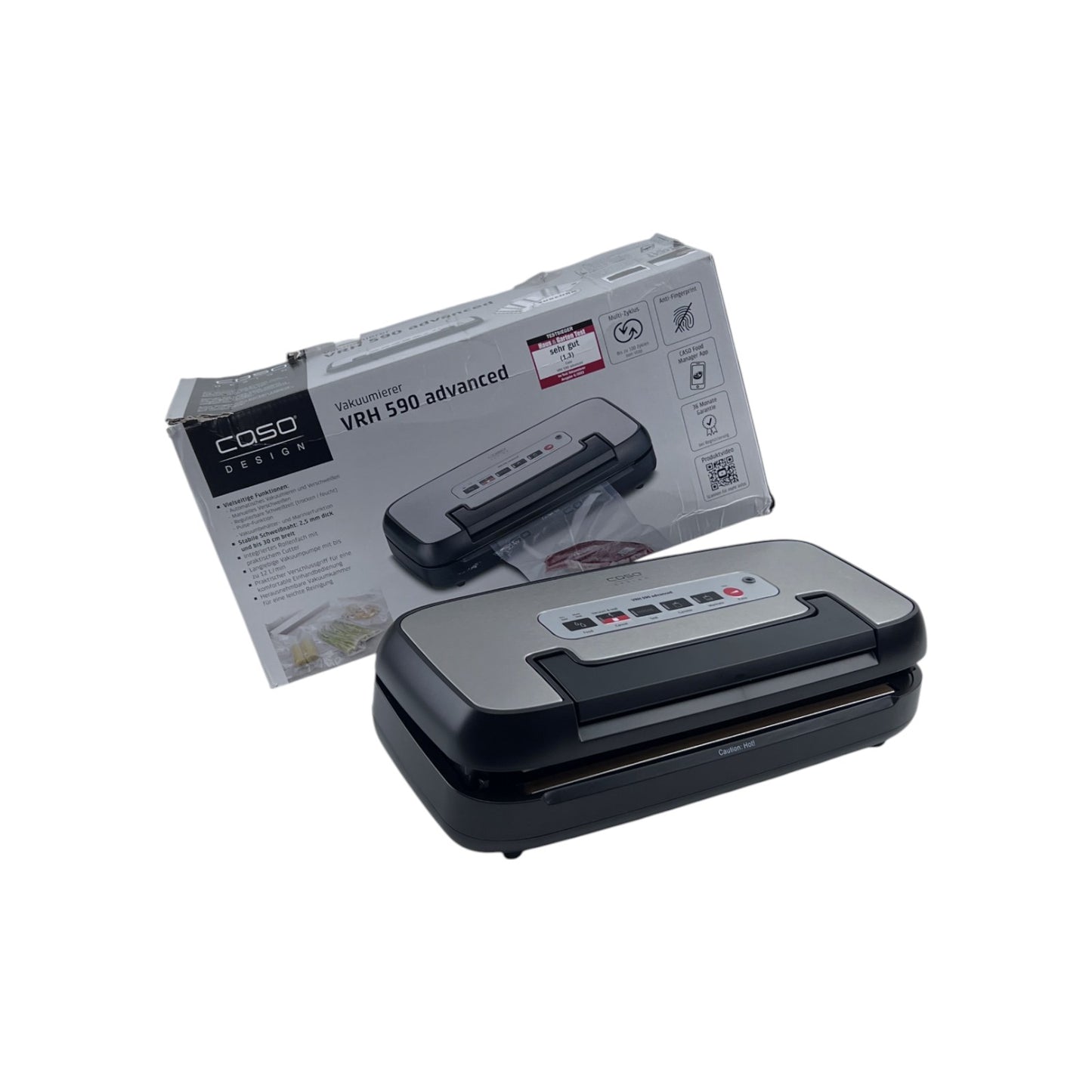 CASO VRH 590 advanced Vakuumierer Folienschweißgerät 2.5mm Schweißnaht Edelstahl | Retourware