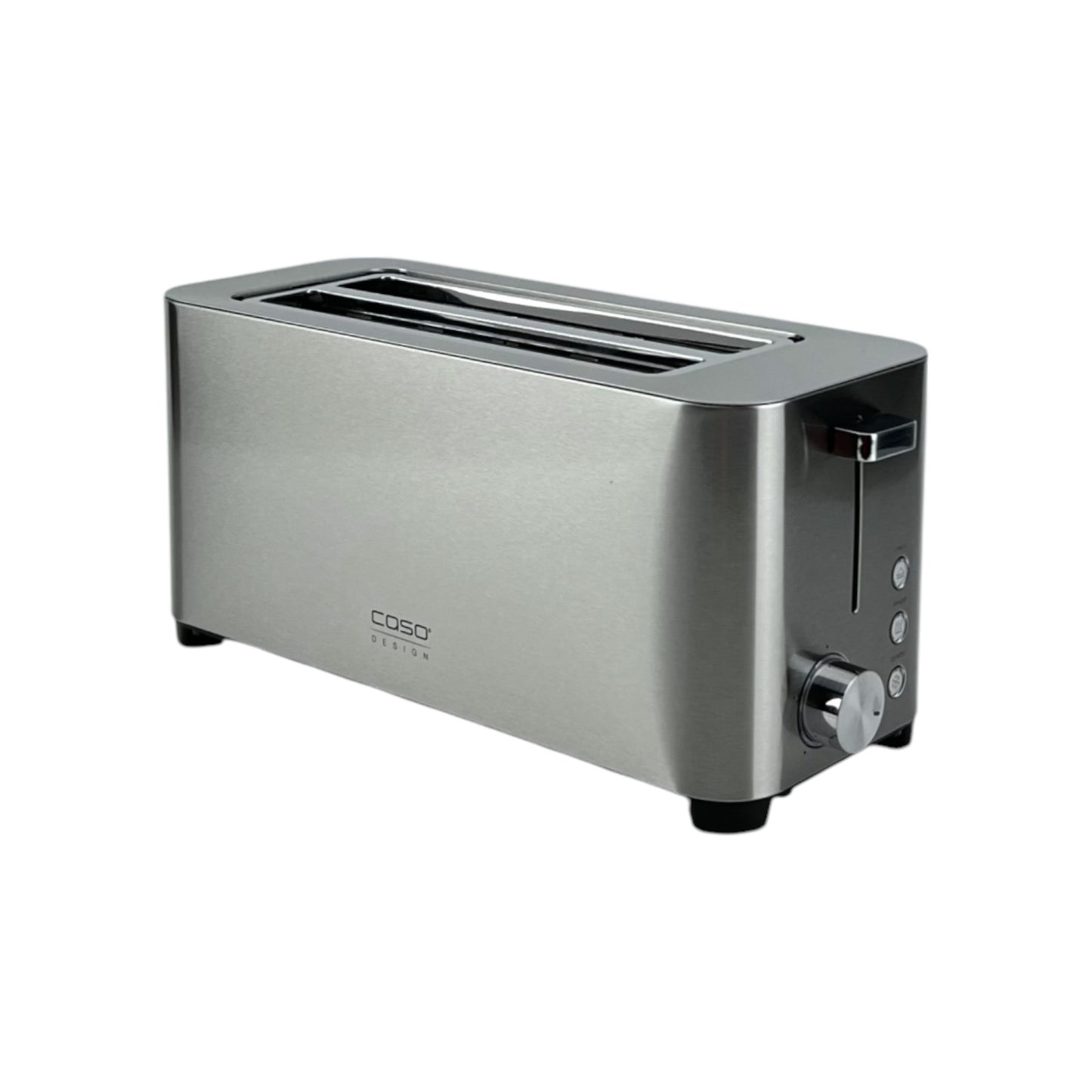 Caso Classico T4 Design Toaster Edelstahlgehäuse 5 Stufen Brötchenaufsatz 1400W | Retourware