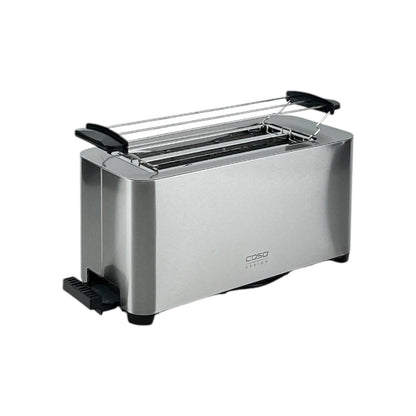 Caso Classico T4 Design Toaster Edelstahlgehäuse 5 Stufen Brötchenaufsatz 1400W | Retourware
