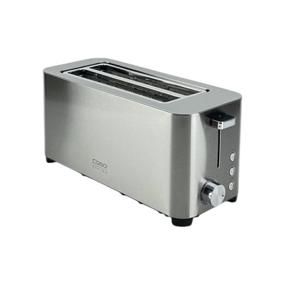 Caso Classico T4 Design Toaster Edelstahlgehäuse 5 Stufen Brötchenaufsatz 1400W | Retourware
