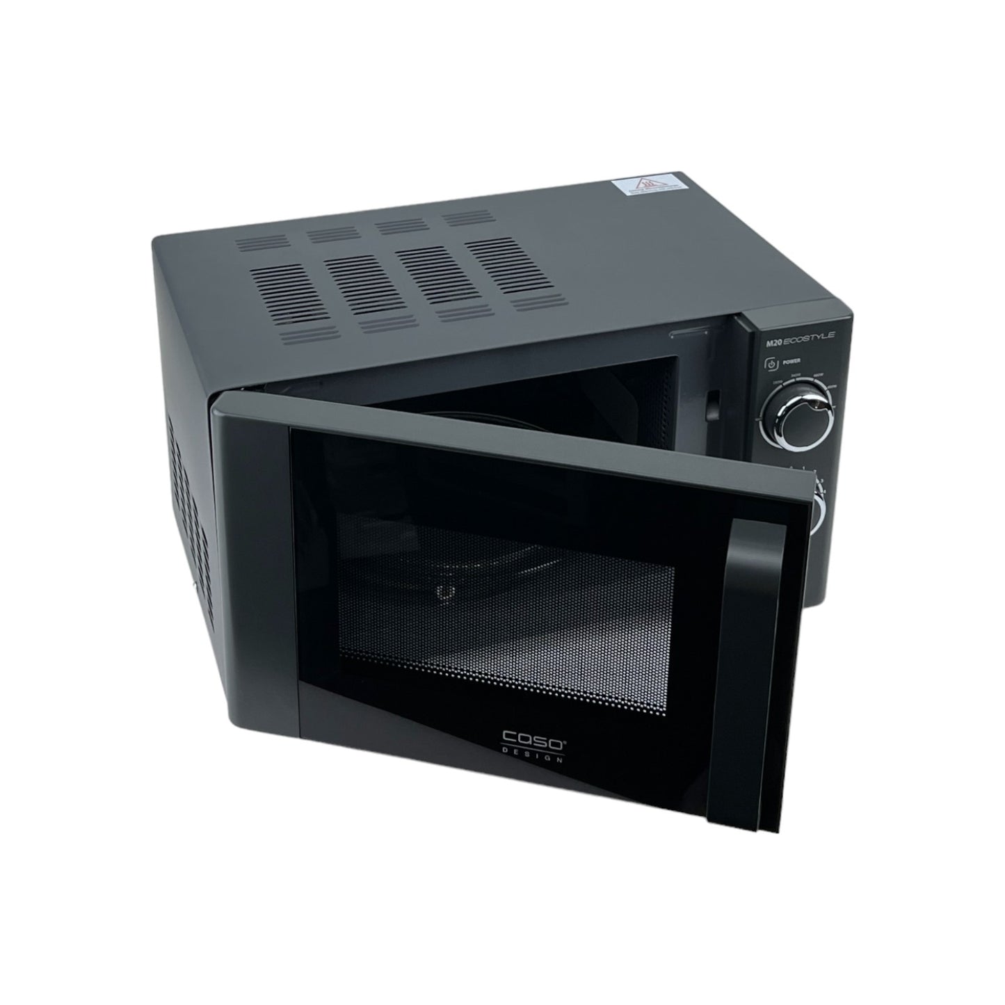 Caso M20 Ecostyle Mikrowelle 700 Watt 20 Liter Garraum Drehteller Schwarz | Retourware