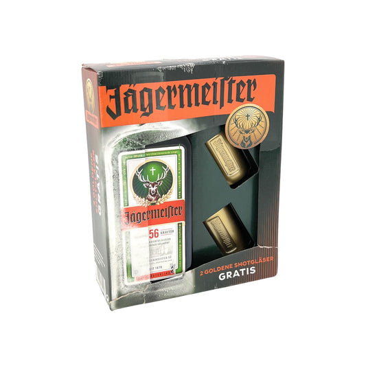 Jägermeister Premium Kräuterlikör Geschenkset 35% vol. Alkohol 1x 0,7 l Flasche | Neu