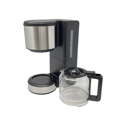 WMF STELIO Aroma Filterkaffeemaschine mit Glaskanne Edelstahl Silber | Retourware