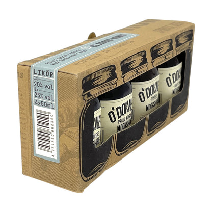 O'Donnell Moonshine Likör Set 4 x 0,05l Alkohol 25% vol. | Neu