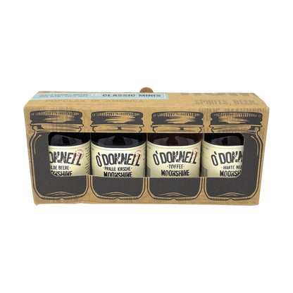 O'Donnell Moonshine Likör Set 4 x 0,05l Alkohol 25% vol. | Neu