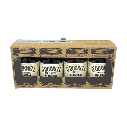 O'Donnell Moonshine Likör Set 4 x 0,05l Alkohol 25% vol. | Neu