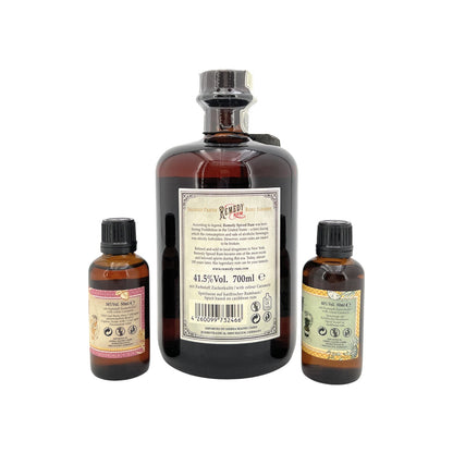 Remedy Spiced Rum Set 1x 0,7 l 2x 0,05 l Alkohol 34-41,5% vol. | Neu