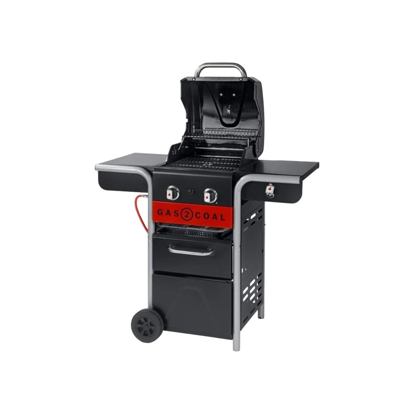 Char-Broil Gas2Coal 210 Gas Grill 3 Brenner 6 - 8 Personen 6.4kW Schwarz | Neu