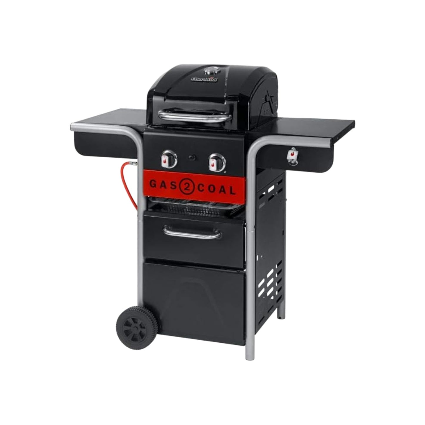 Char-Broil Gas2Coal 210 Gas Grill 3 Brenner 6 - 8 Personen 6.4kW Schwarz | Neu