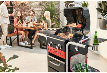 Char-Broil Gas2Coal 210 Gas Grill 3 Brenner 6 - 8 Personen 6.4kW Schwarz | Neu