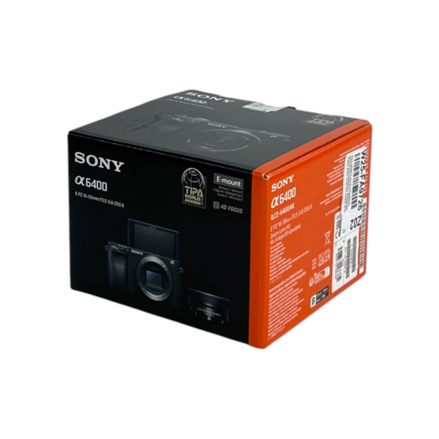 Sony Alpha 6400 Vlogging Systemkamera APS-C 16–50mm Objektiv Autofokus 4K-Video | Retourware