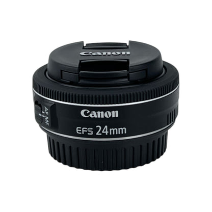 Canon EF-S Standart Objektiv f/2,8 24mm STM Pancake Objektiv Schwarz | Retourware