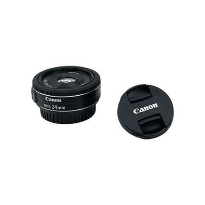 Canon EF-S Standart Objektiv f/2,8 24mm STM Pancake Objektiv Schwarz | Retourware
