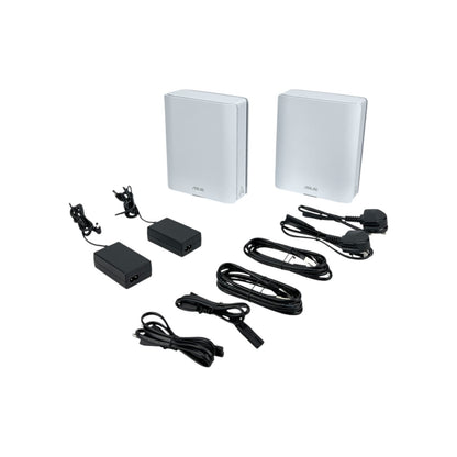 ASUS ZenWiFi BQ16 2er Set BE2500 Quad Band WiFi7 Mesh Router 740qm Smart Home | Retourware