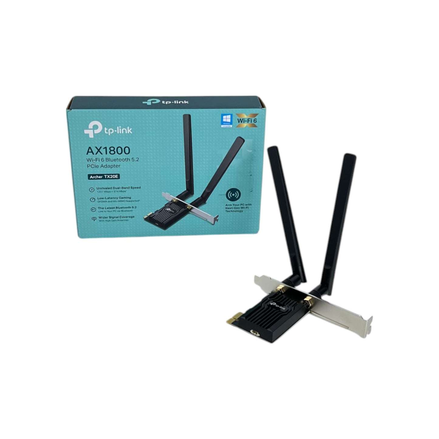 TP-Link Archer TX20E WLAN-Karte AX1800 Wi-Fi Bluetooth 5GHz 2.4GHz 1.800MB/s | Retourware