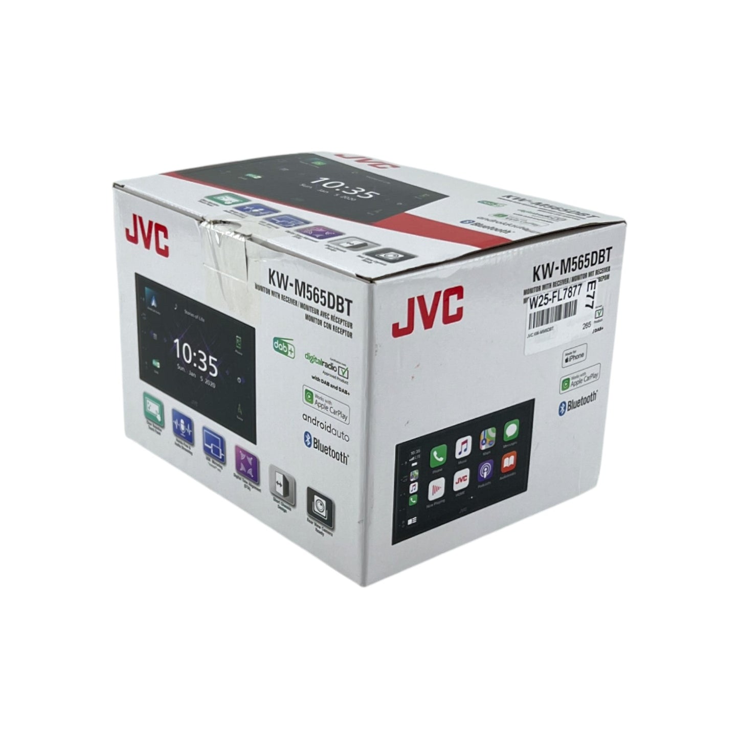 JVC KW-M565DBT Moniceiver ohne Laufwerk 6.8 Zoll (17.3cm) DAB+ UKW USB Bluetooth | Retourware