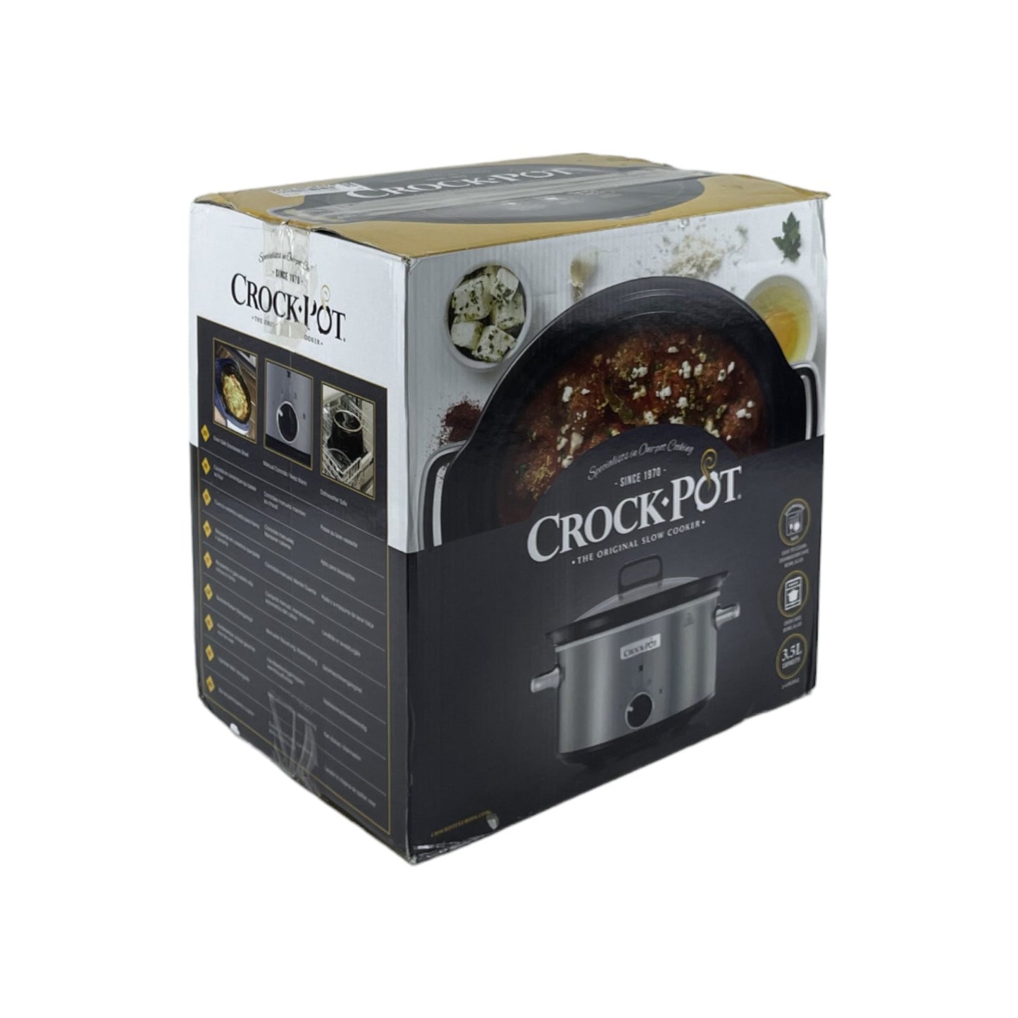 Crock-Pot CSC028X-01 Schongarer Slow Cooker 3.5L 3-4 Personen 2 Stufen Edelstahl | Neu