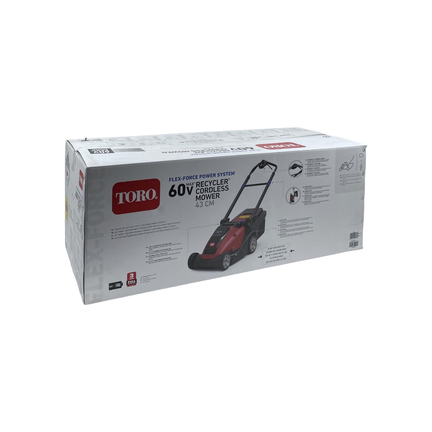 TORO Akku Rasenmäher 43cm Schnittbreite 60V 850W inkl. Ladegerät und Akku | Neu