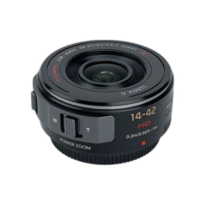 Panasonic Lumix G X Vario Powerzoom 14-42 mm f/3.5-5.6 ASPH Objektiv Schwarz | Retourware