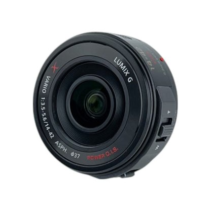 Panasonic Lumix G X Vario Powerzoom 14-42 mm f/3.5-5.6 ASPH Objektiv Schwarz | Retourware