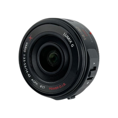 Panasonic Lumix G X Vario Powerzoom 14-42 mm f/3.5-5.6 ASPH Objektiv Schwarz | Retourware