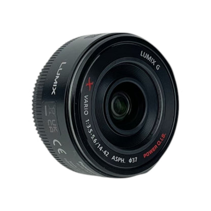 Panasonic Lumix G X Vario Powerzoom 14-42 mm f/3.5-5.6 ASPH Objektiv Schwarz | Retourware