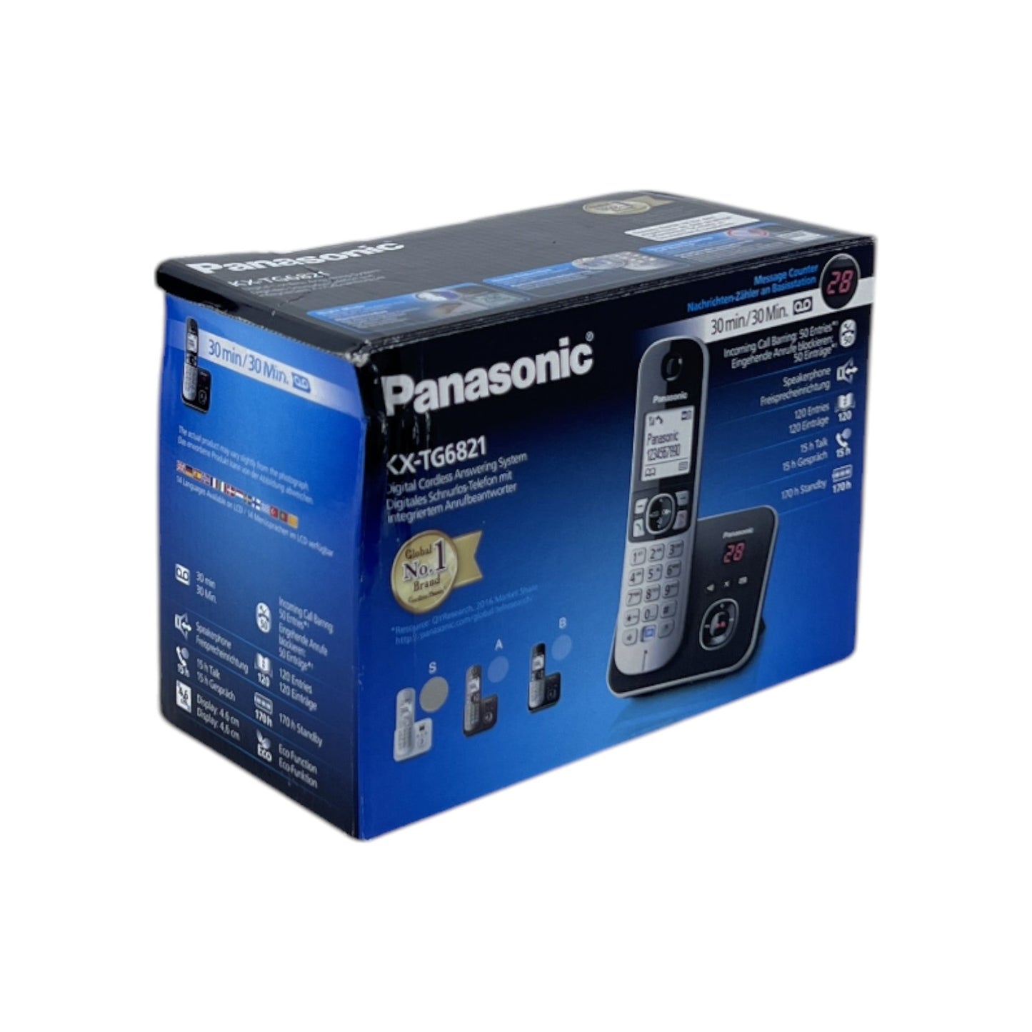 Panasonic DECT-Schnurloses Telefon 1.8 Zoll (4.6 cm) Display Anrufbeantworter | Retourware