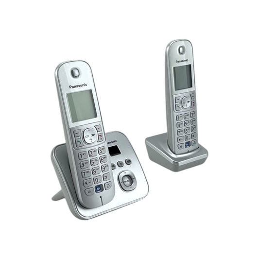 Panasonic KX TG6822GS perlsilber Duo mit AB Analoge Telefone | Retourware