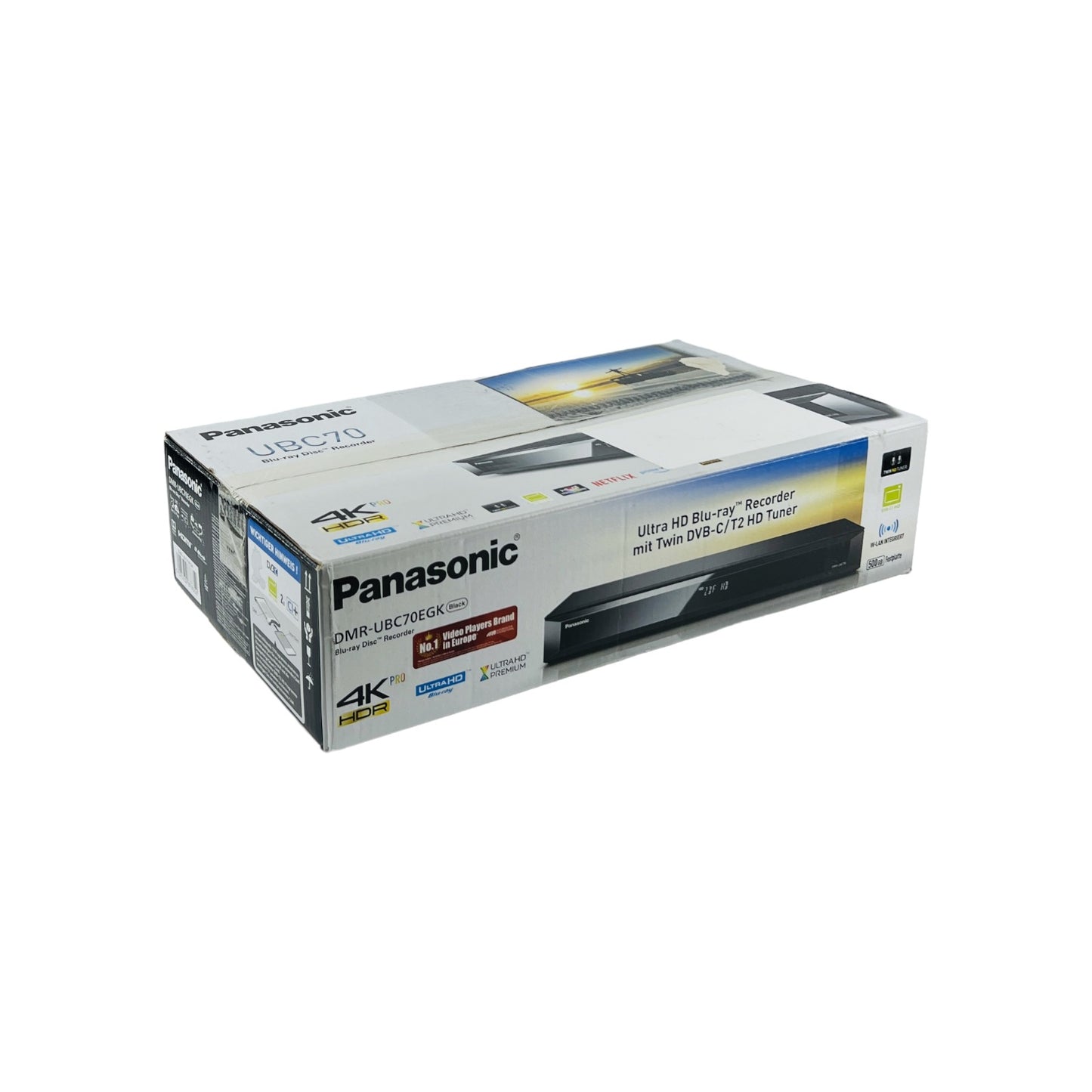 Panasonic DMR-UBC70EGK UHD 4K Blu-Ray Recorder DVB-C/T2 Tuner 500GB HDD Schwarz | Retourware