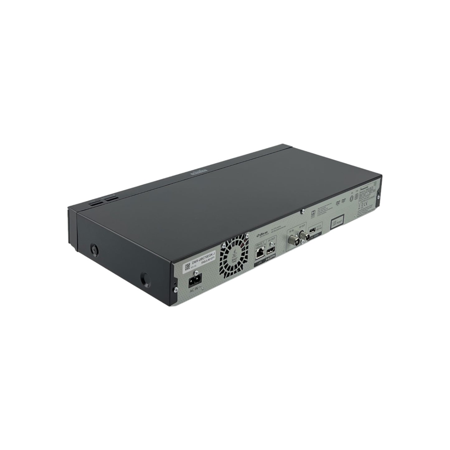 Panasonic DMR-UBC70EGK UHD 4K Blu-Ray Recorder DVB-C/T2 Tuner 500GB HDD Schwarz | Retourware